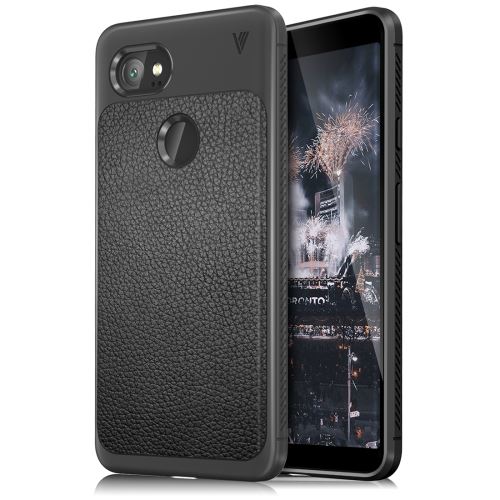 Google Pixel 2 XL Housse Etui Cuir PU Texture Litchi Noir ALS53124