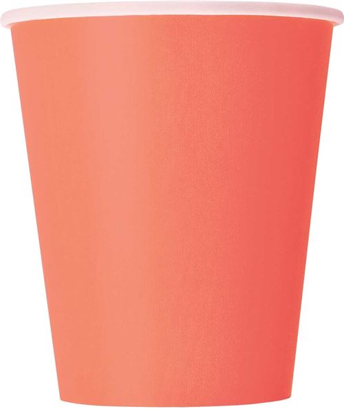 Haza Original tasses de fête orange 26 cl 14 pièces