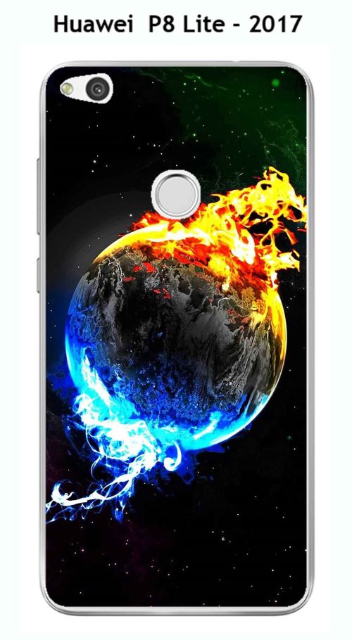 Coque TPU gel souple Huawei P8 Lite - 2017 design Planète 2