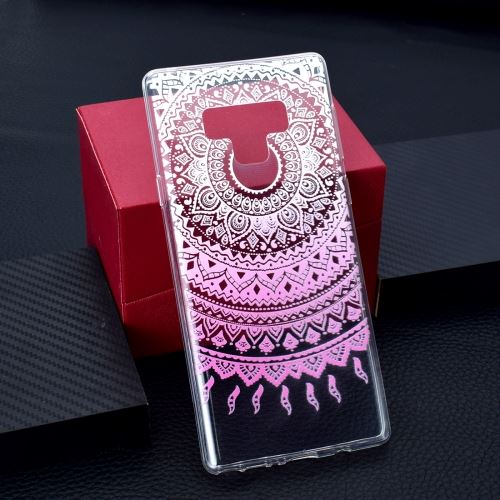 Galaxy Note 9 Coque Protection Tpu Fleurs Peintes Coloré Transparent Als90683