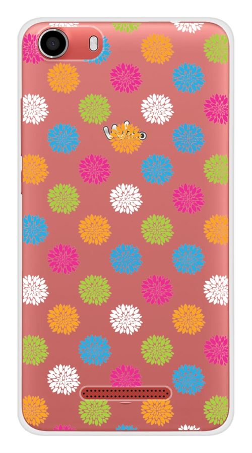 Coque en silicone imprimée compatible Wiko Lenny 2 Floral
