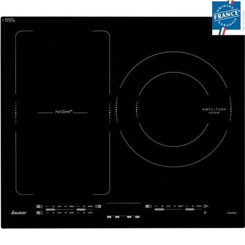 Sauter horiZone 28 SPI4662B - Table de cuisson à induction - 3 plaques de cuisson - Niche - largeur : 56 cm - profondeur : 49 cm - noir