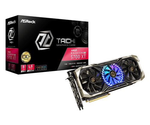 ASRock Radeon RX 5700 XT Taichi X 8G OC+ - 8 Go GDDR6 - Dual HDMI/Quad DisplayPort - PCI Express (AMD Radeon RX 5700 XT) (