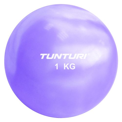 Tunturi ballon de fitness ballon à Yogalanguette 12,5 cm 1 kg violet