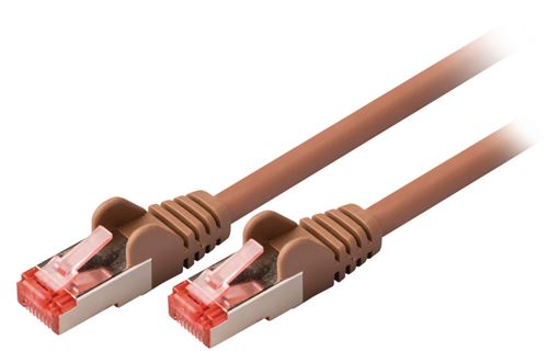 Valueline VLCP85221N200 Câble de réseau Cat6 S / ftp Rj45 (8/8) Mâle - Rj45 (8/8) Mâle 20,0 M Marron