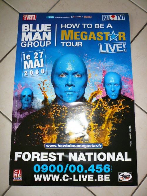 BLUE MAN Goup - 40x60 cm - AFFICHE / POSTER