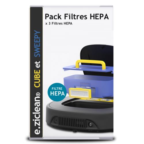 eziclean® aqua one, cube, sweepy et one® aqua 200- filtres hepa