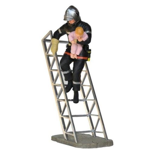 Pompier sauvant un enfant