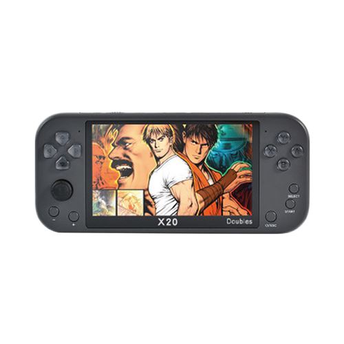 Console de jeux portable X20 5,1 pouces rétro HD - Noir