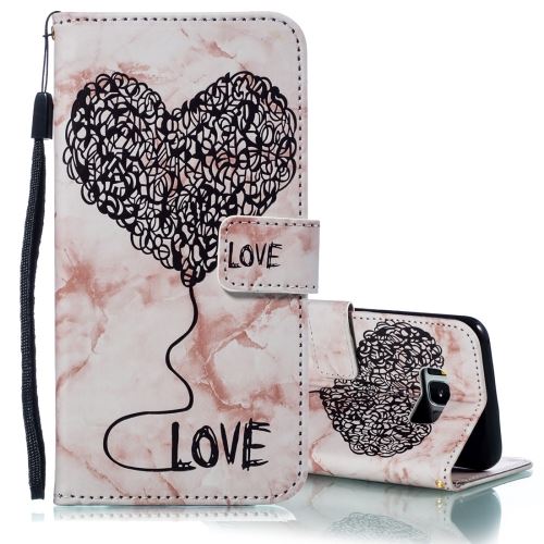 Galaxy S8+ / G955 Housse Etui Cuir Pu Marbré Café Als88869