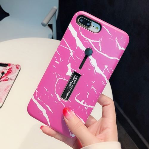 Iphone 8 Plus Coque Protection Tpu Marbré Magenta Als89909