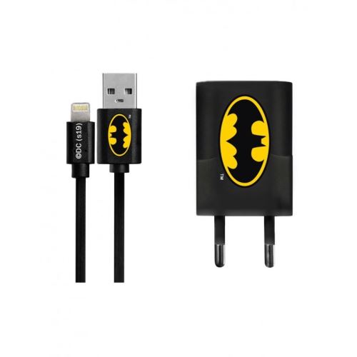 Chargeur cable lightning Batman noir