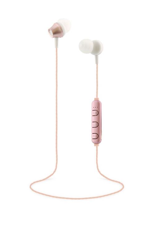 T'nB STEEL SERIES - In-ear hoofdtelefoons met micro - inwendig - Bluetooth - draadloos - roze