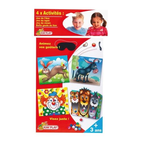 KIM'PLAY Kit Jeu Anne, Lapin, Clow et Lion