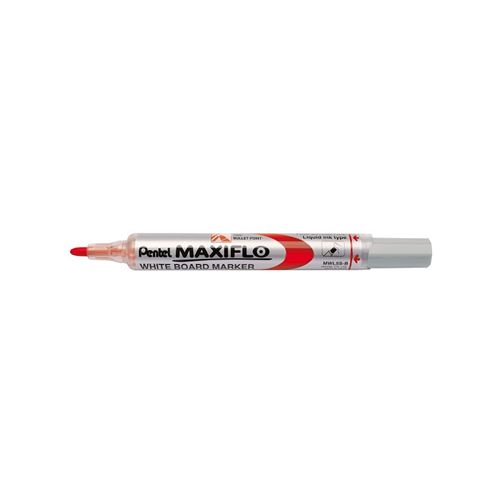 Pentel Marqueur Pour Tableau Blanc Maxiflo Mwl5S, Rouge
