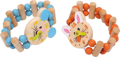 Small Foot bracelets Montre chat et souris bois junior 6 x 4,5 cm