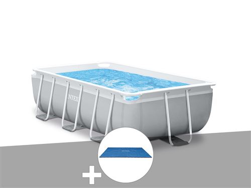 Kit Piscine Tubulaire Intex Prism Frame Rectangulaire 3 00 X 1 75 X 0 80 M Bache A Bulles Piscine Achat Prix Fnac