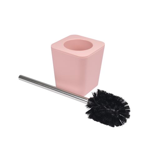 Brosse wc (0) 11.7 x 39 cm plastique vitamine Rose poudre