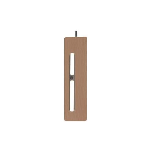 Ensemble de 2 pieds de lit LED + 2 pieds de lit standard - Bois naturel - H 23 cm