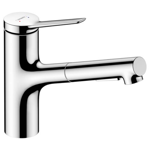 Non Communiqué Chromé Robinet De Cuisine Avec Douchette Hansgrohe Zesis M33 150 2 Jets