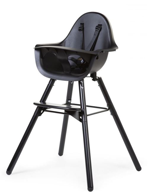 CHILDHOME Chaise haute de bébé 2-en-1 Evolu 2 Noir