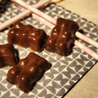 6 moules en silicone oursons guimauve-chocolat - Plat / moule - Achat &  prix