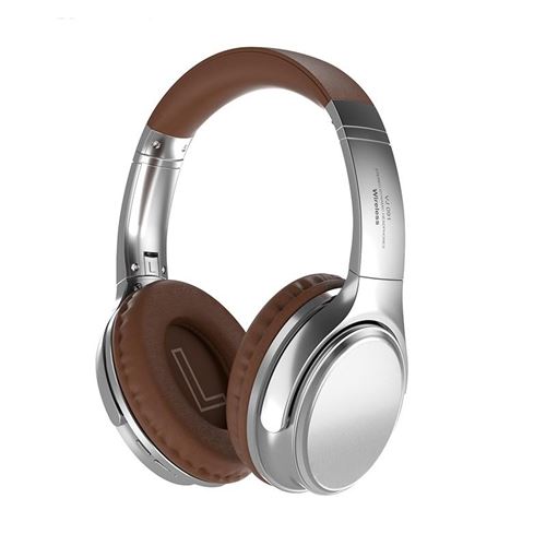Non Communiqué Gris Casque Audio Pliable Bluetooth Sans Fil Rouge Basses Puissantes Longue Autonomie Argent Yonis
