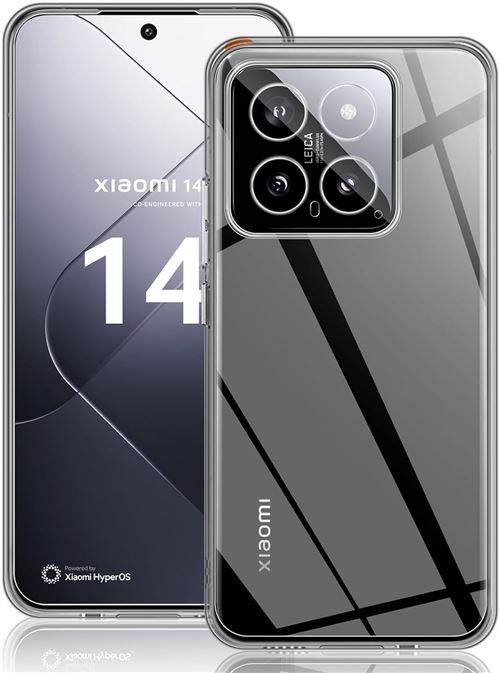 Coque pour Xiaomi 14 5G Souple Transparente Bumper en Gel TPU Invisible XEPTIO