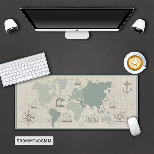 Sous main bureau carte du monde taille 90*40cm #MKWM013