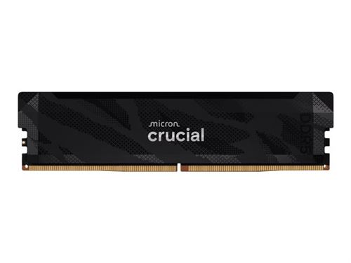 Crucial Pro Oc - Ddr5 - Module - 16 Go - Dimm 288 Broches - 6400 Mt/S / Pc5-51200 - Cl32 - 1.35 V - Mémoire Sans Tampon - Noir Mat