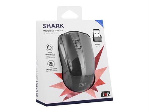 T'nB SHARK - souris - USB - noir Pas Cher