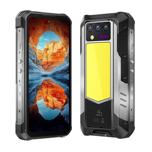 Oukitel WP100 Titan Téléphone Portable 6.6, 33000mAh, 48(16+32)Go+512Go, 200MP+32MP,Empreinte digitale/NFC,Dual SIM 5G smartphone-877g