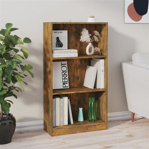 Vidaxl Bibliothèque Chêne Fumé - Image 3