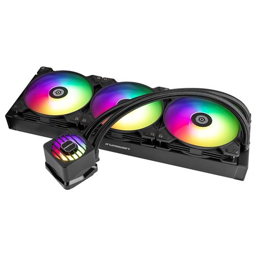 Enermax Liqmaxflo Elc-Lmf420T-Argb - Système De Refroidissement Liquide De Processeur - Radiateur De 38 Mm D'Épaisseur - Taille De Radiateur : 420 Mm - (Pour : Lga115X Socket, Lga1200, Lga1366, Lga1700, Lga2011, Lga2011-3 (Square Ilm), Lga2066, Am4, Am5