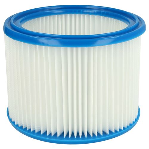 VHBW filtre rond &agrave; plis pour aspirateur multifonction compatible avec Protool VCP 260 E-L (up to 2010), VCP 10 E, VCP 260 E-M (up to 2010) 
