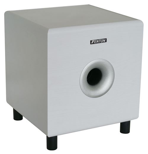 Fenton Shfs08W - Subwoofer Caisson De Basse Amplifié 8 - Blanc