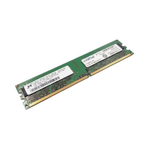 Barrette Mémoire 1Go Ram Ddr2 Micron Mt16Htf12864Ay-667B3 Dimm Pc2-5300U 2Rx8