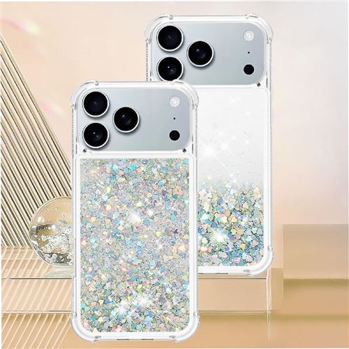 Coque IPhone 17 Transparente Magnétique - 3-en-1 Avec Films Protection - Antichoc, Pailletée
