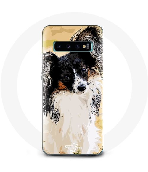Coque pour Samsung Galaxy S10 Plus Épagneul nain continental papillon Race de chiens Maniacase