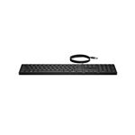 HP 125 G2 Tastiera USB Full Size 100% | Layout GB, Nera, Robusta E Silenziosa Per PC E Notebook