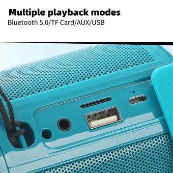 Enceinte sans fil T&G Enceinte Bluetooth 519 Portable Bleu