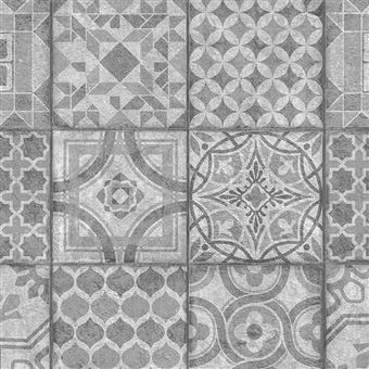Rouleau Adhésif "Carrelage" 45x200cm Gris - 1