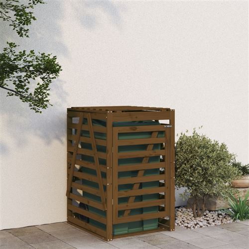 VidaXL - Mülltonnenbox kiefernholz, One Size, Braun