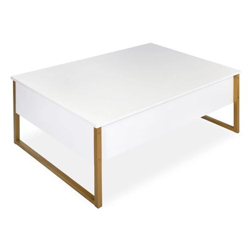 Paris Prix Blanc Table Basse Valentin - & Or - Image 3
