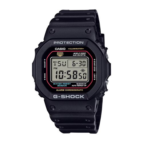 Casio Mens G-Shock Revival Black Digital Watch DW-5600RL-1ER