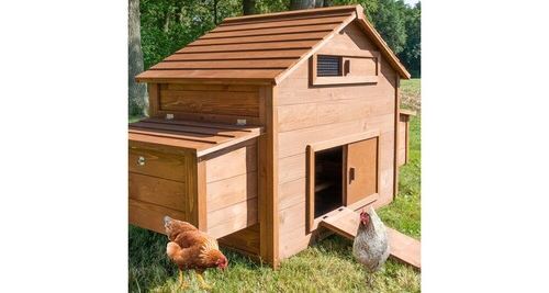 Meilleurs prix pour Poulailler en bois pour jardin extérieure cage canard équipé 2 nichoirs 185 x 84 x 112 cm modèle 154 ferme de terrain