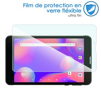 Protection écran Incassable AtFoliX Film De Protection En Verre Plastique Compatible Avec Lenovo ThinkPad X12 Protecteur D'écran Amovible En Verre Hybride 9H FX Film Verre Hybride AtFoliX 9H Anti-rayures