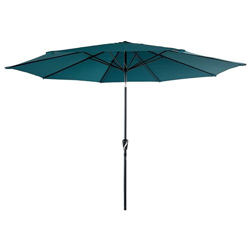 Parasol droit hapuna rond 3,30m de diamètre bleu