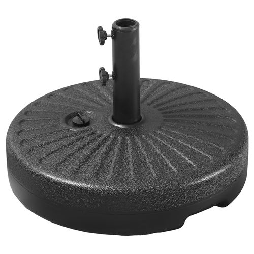Pied de parasol droit BREST noir