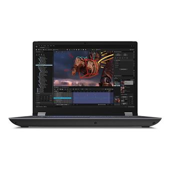 Lenovo ThinkPad P16 Gen 2 21FA - Intel Core i9 - 13980HX / jusqu'à 5.6 GHz - Win 11 Pro - Arc A30M - 64 Go RAM - 2 To SSD TCG Opal Encryption 2, NVMe, Performance - 16" IPS 1920 x 1200 - Wi-Fi 6E - gris tempête (haut), villosités noires (en bas) - clav